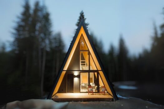 Triangular house cottages is available on rent in Kamshet Lonavala.