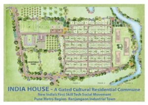 private layout of farm plots with a gated community near Ranjgaon Midc
